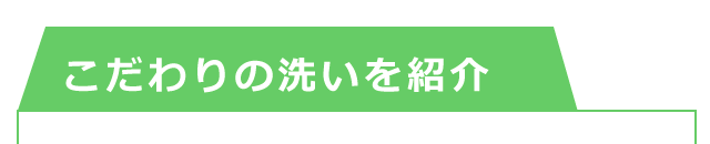 こだわりの布団クリーニングの紹介項目