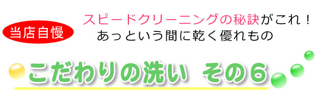 スピードクリーニングに使う乾燥マシン